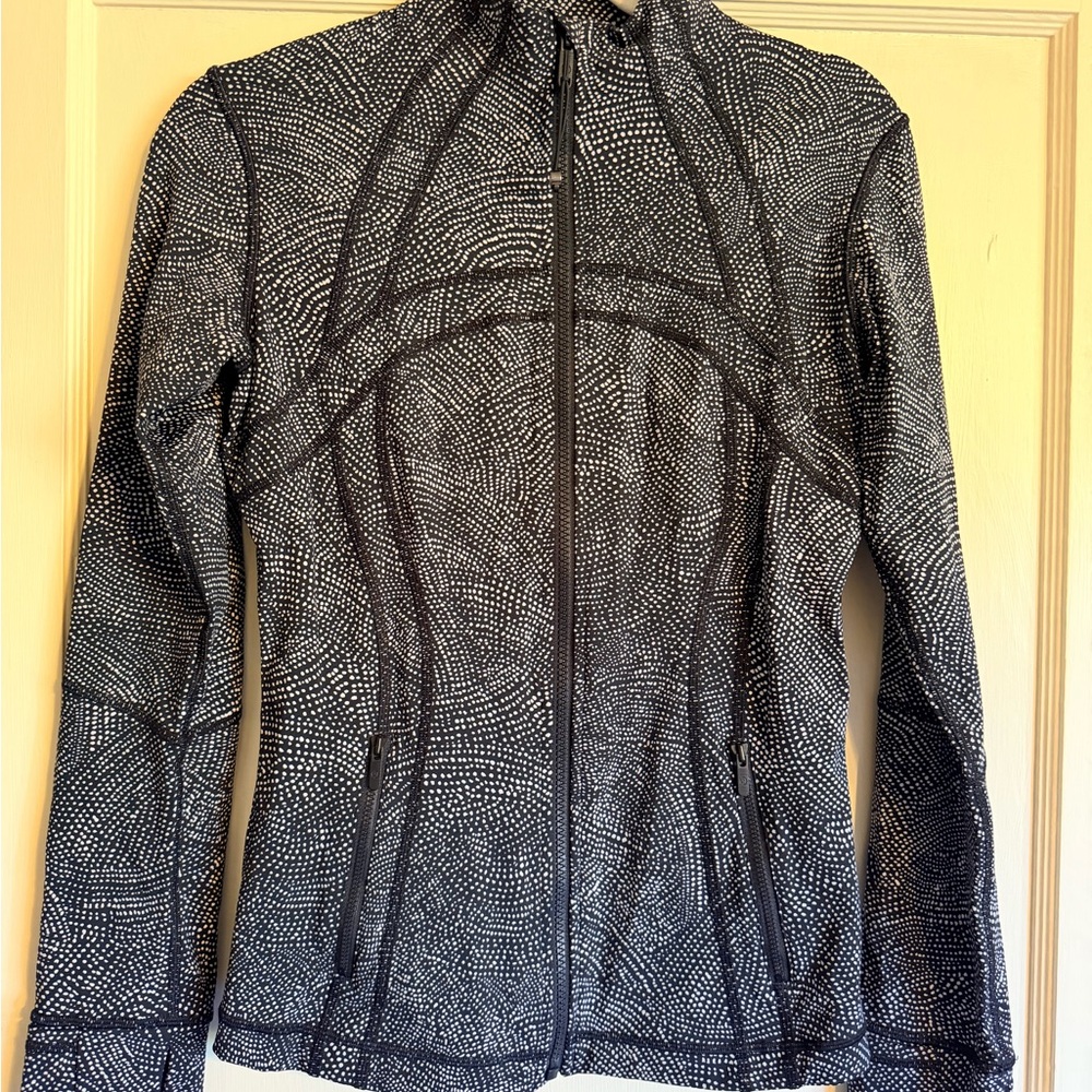 Lululemon Define Jacket – Night View White Black – Size 8